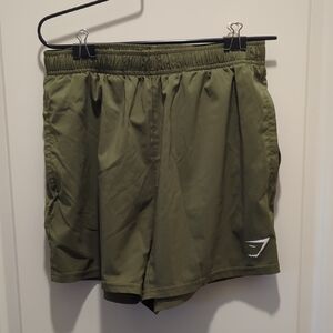 Gymshark Khaki Men's Athletic Shorts